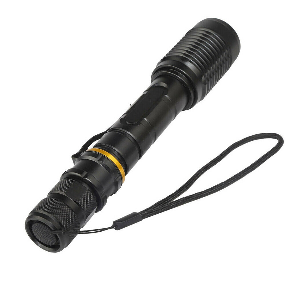 ✫〖ready to ship/COD〗✫  Senter Tactical Polisi 200000 Lumens T6 LED 5 Mode 18650 untuk Camping