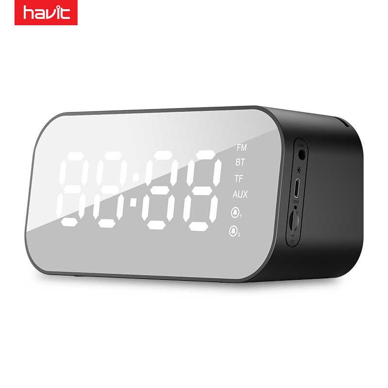 HAVIT MX701 - Portable Bluetooth Speaker with FM Radio and LED Display with 3-Adjustable Light