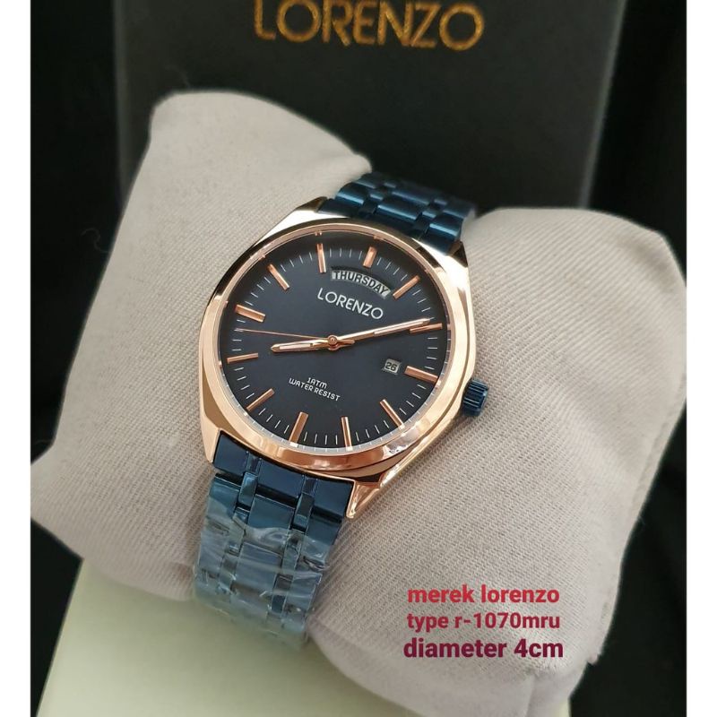 JAM TANGAN LORENZO PRIA 10170 ORIGINAL