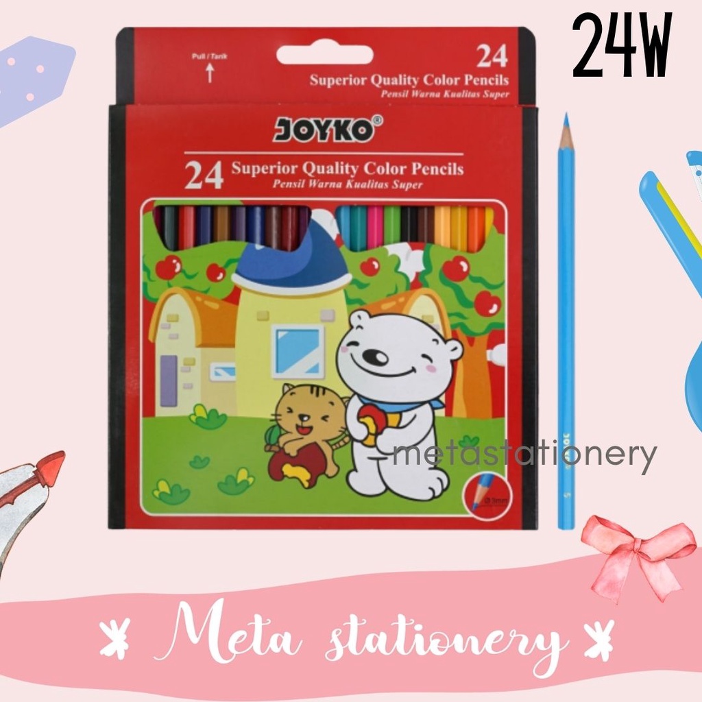 

Pensil warna Joyko 24 warna CP-24PB