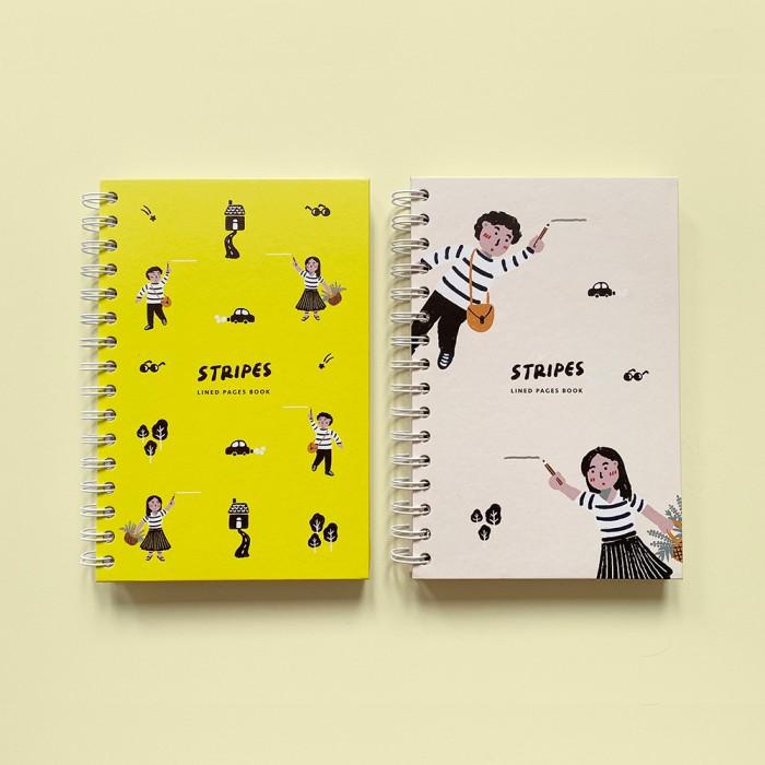 

Diary | Stripes / Buku Tulis Bergaris / Agenda Garis / Lined Book / Journal