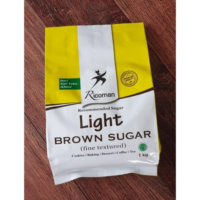 

RICOMAN LIGHT BROWN SUGAR 1KG