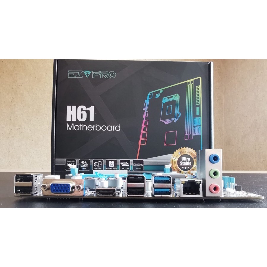 Motherboard EzPro H61 USB 3.0 - Socket LGA 1155