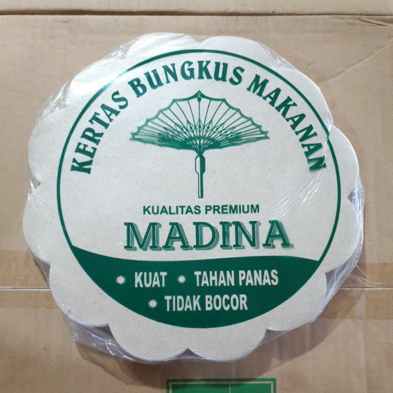 kertas nasi bulat kertas bungkus makanan