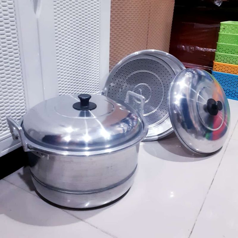Dandang maspion/ dandang nasi/ kue kukus/ serbaguna alumunium gagang