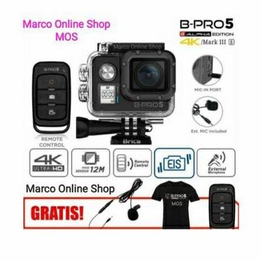 Brica B-PRO5 Alpha Edition Mk3s 4K Black EIS Actioncam / Brica B-PRO5 AE Mark llls 4K Action Camera 