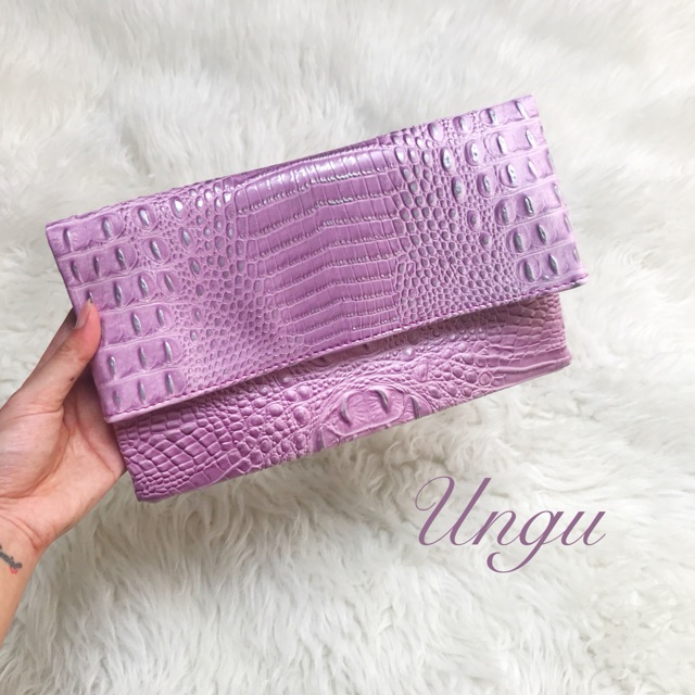 Clutch Croco Buaya Premium Import