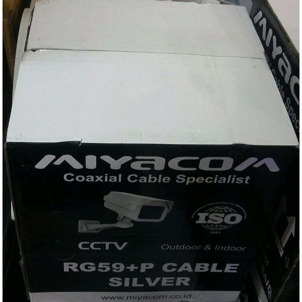 Kabel CCTV Coaxial Miyacom RG59+ power  300M