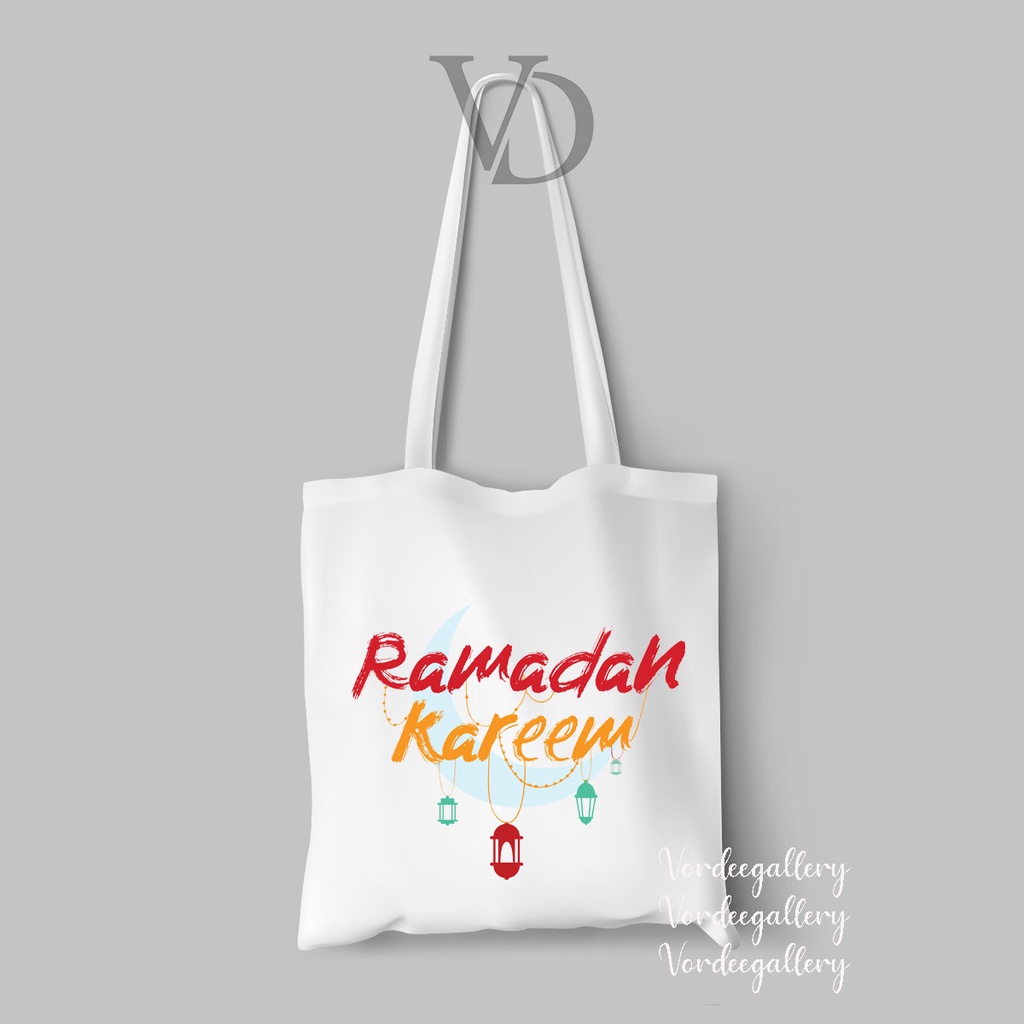 Tote bag Hampers Kanvas Motif Lebaran Eid 3 / tote bag idul fitri eid mubarak ramadan