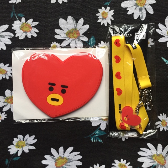 BT21 Tata Mirror + Lanyard Neck Strap