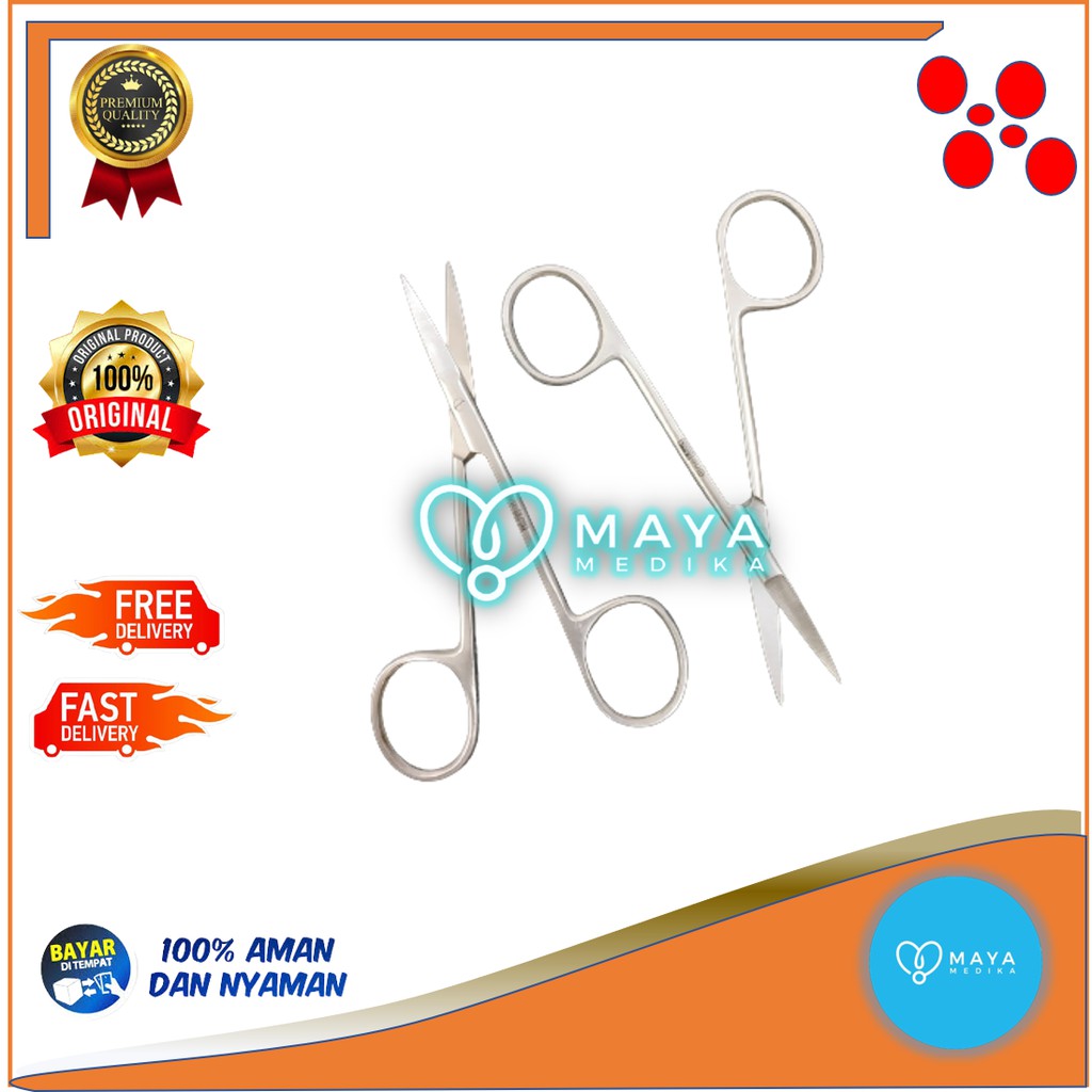 

Gunting Bengkok Tajam-Tajam OneMed 11 cm