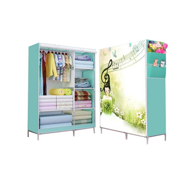 StarHome Lemari Pakaian Rak Baju Kain Multifungsi Wardrobe StarHome Lemari Pakaian Rak Baju Kain Multifungsi Wardrobe