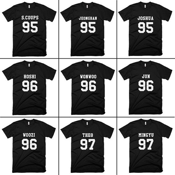 Premium Kaos - Baju - Tshirt Exo Member COUPS JEONGHAN JOSHUA HOSHI - Kaos EXO Member - Baju Korea