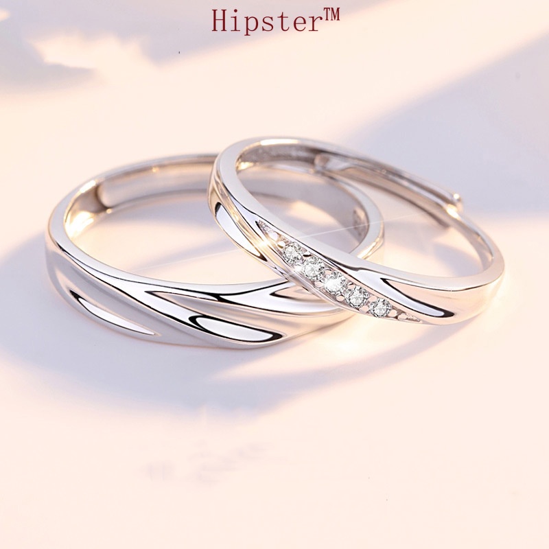 Korean Style Temperamental Minority Personalized All-Match Romantic Couple Ring