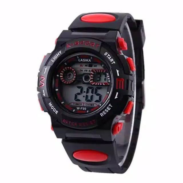 Jam Tangan Pria Anti Air Keren Sporty Lasika Strap Rubber F-99