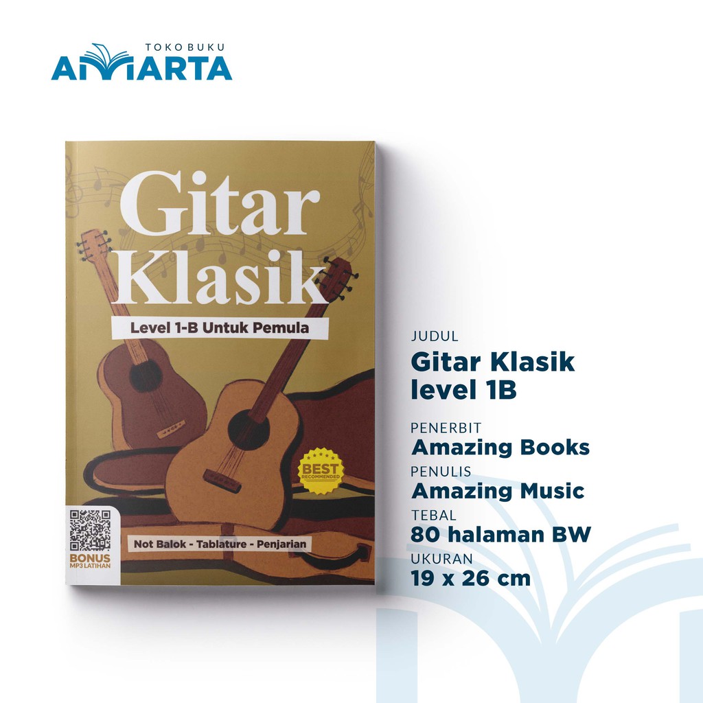 Buku Gitar Klasik Level 1B