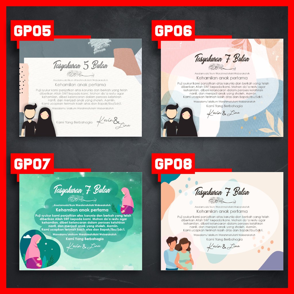 

Stiker Syukuran 7 Bulanan FREE Design