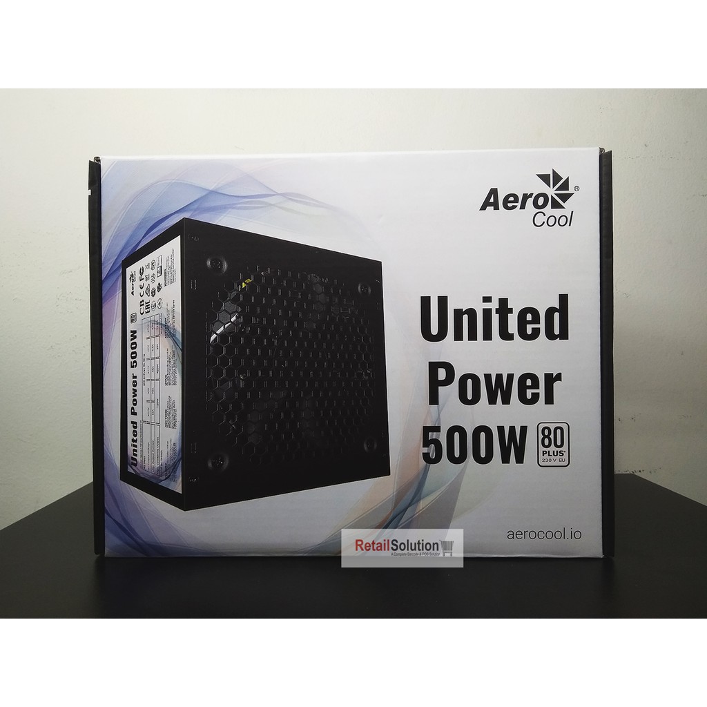 PSU Aerocool United Power 500W - 80+ Plus White Power Supply