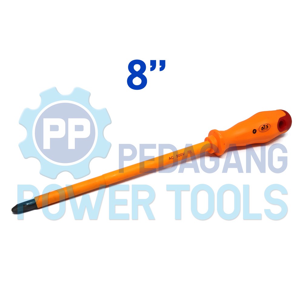 ATS OBENG LISTRIK AC 8 INCH PLUS GAGANG KARET ELECTRIC SCREWDRIVER