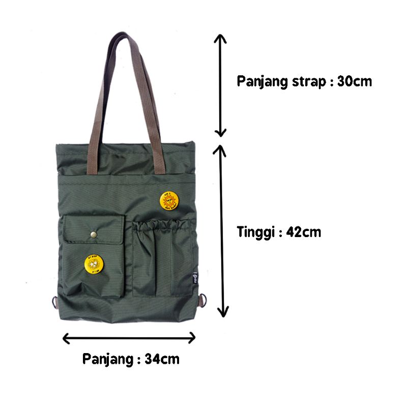 REKA - ZIGGY Tote Bag - Backpack ransel