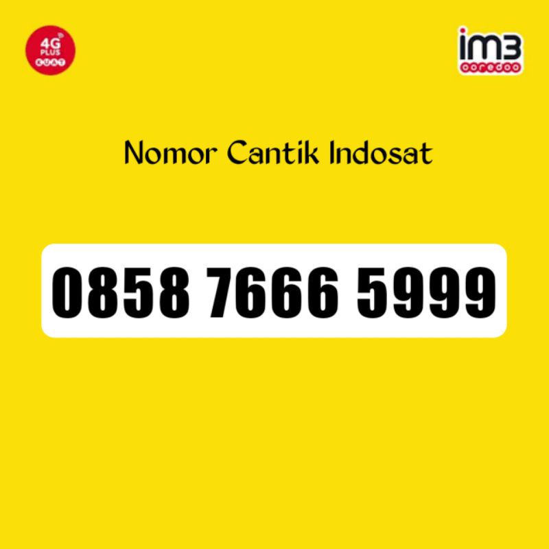 Kartu Perdana Nomor Nomer Cantik Indosat Im3 Mentari Triple 999 ekor Double Triple 7666 5999 0999