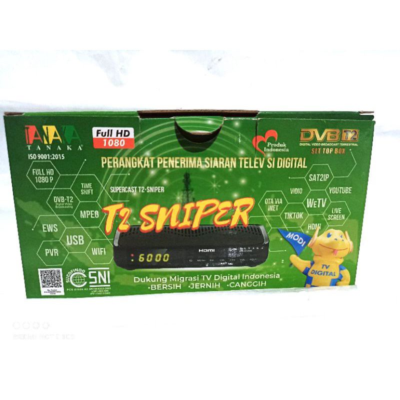 STB TV DIGITAL set top box Tanaka sniper/stb dvb T2 Tanaka tv digital tabung terbaik bergaransi andr