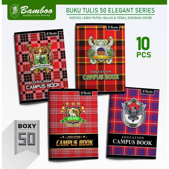 

BUKU TULIS BOXI BAMBO 50 LEMBAR (1PAK/10PCS)