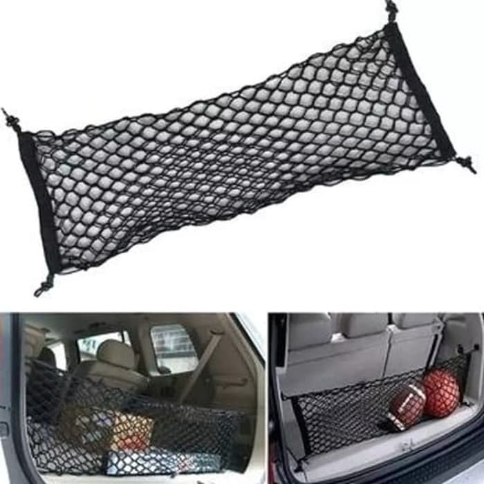 JARING BAGASI / CARGO NET AKSESORIS ORGANIZER MOBIL BAGASI RAK JALA PENAHAN BARANG DI BELAKANG MOBIL
