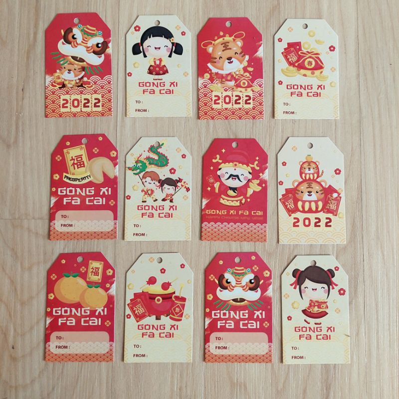

Hang Tag Imlek Sincia Tahun Baru China 2022 24 Pcs