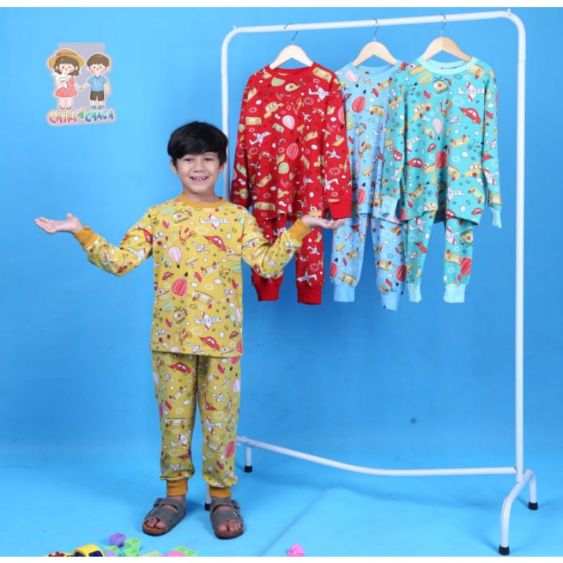 piyama anak daily wear Chiki n chacha CC01