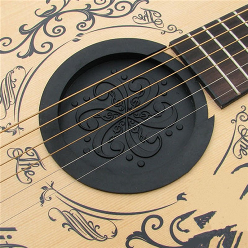 Sound Hole Penutup Lubang Gitar Akustik 40&amp;41 Inch - Black