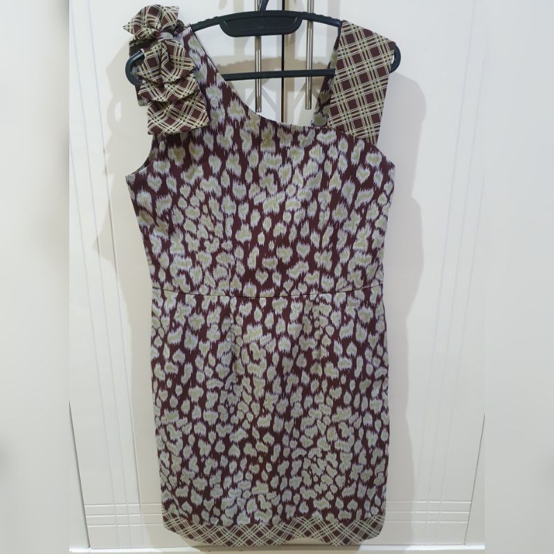 PRELOVED BATIK KERIS DRESS RIBBON/BATIK DRESS/BATIK KERIS