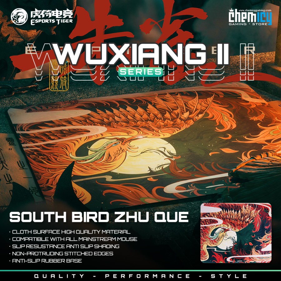 Tiger Arc Wuxiang II South Bird Zhu Que Cloth Gaming Mousepad