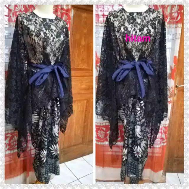 Long Cape Brukat / Kebaya Pesta/ Cape Brokat