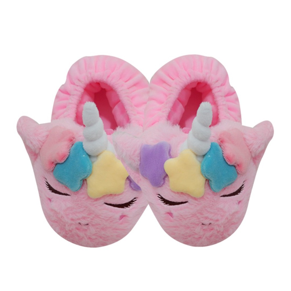 Sandal kamar unicorn kuda cantik selop sendal rumah indoor slipper bahan bulu lembut lulus SNI bahan premium-istana boneka