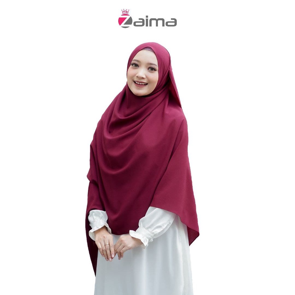 Pashmina Jumbo Syari 200 x 100 Lebar Besar Diamond Italiano-Maroon