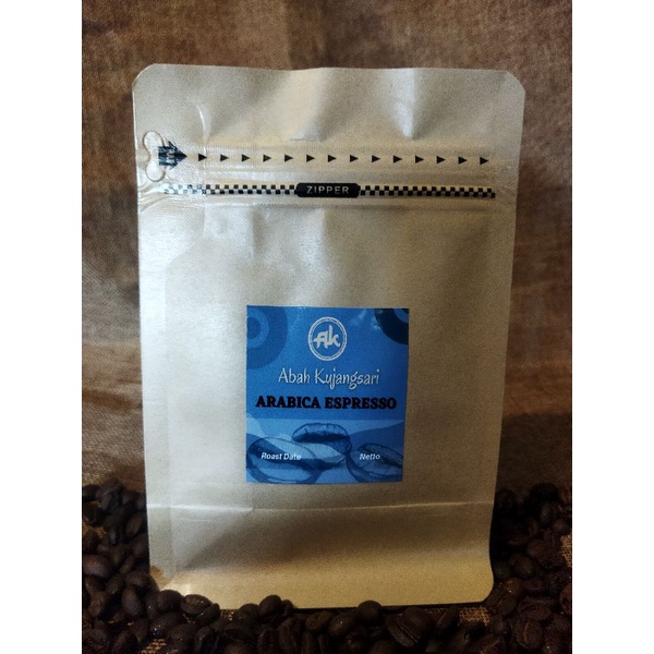 

Kopi Espresso Arabika Blend 250 - 500Gr Biji/Bubuk Java Preanger 50% Gayo Aceh 50%