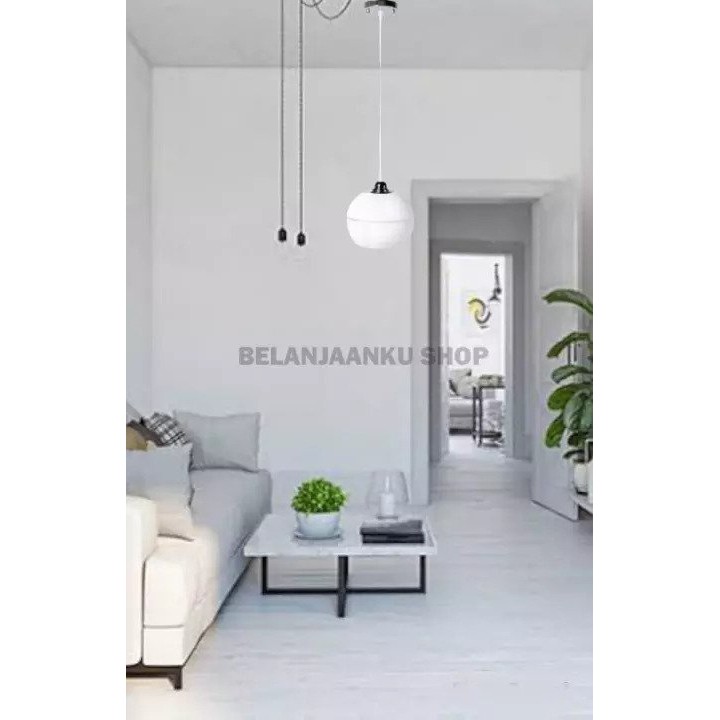 Lampu Gantung / Hias Minimalis Bulat 3 in 1 Lampu Ruang Tamu / Dapur / Cafe 1 Set
