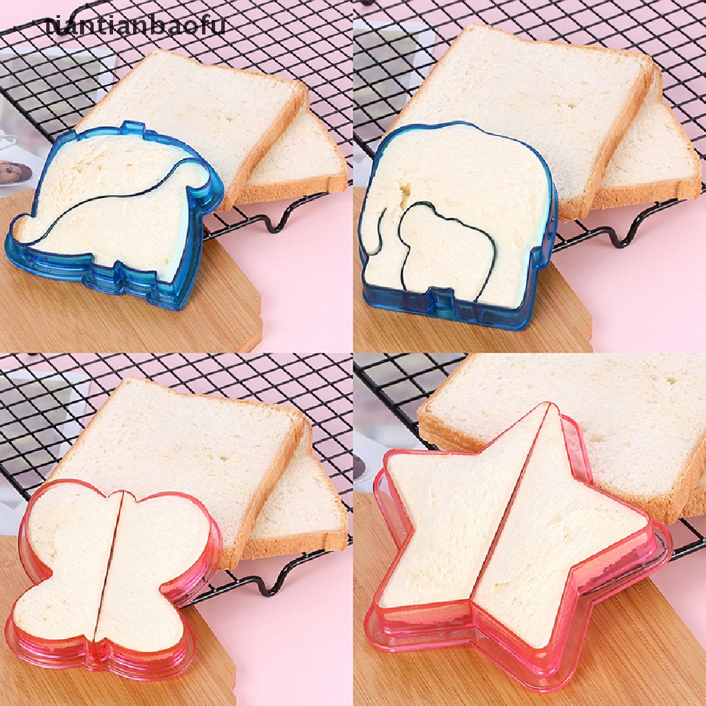 (tiantianbaofu) Cetakan Pemotong Roti Panggang / Sandwich