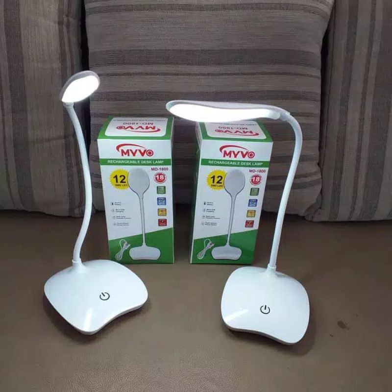 LAMPU MEJA BELAJAR PORTABLE MYVO, BISA DI CHARGE,