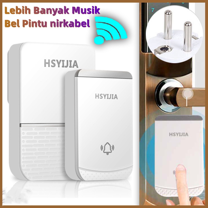 Jual Bel Rumah Waterproof Door Bell Bel Pintu Nirkabel Jarak Jauh ...