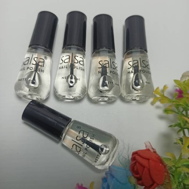 ✿ELYSABETHME✿ SᗩᒪSᗩ Salsa kutek  pewarna kuku ecer cepat kering bisa untuk base dan top coat warna tahan lama