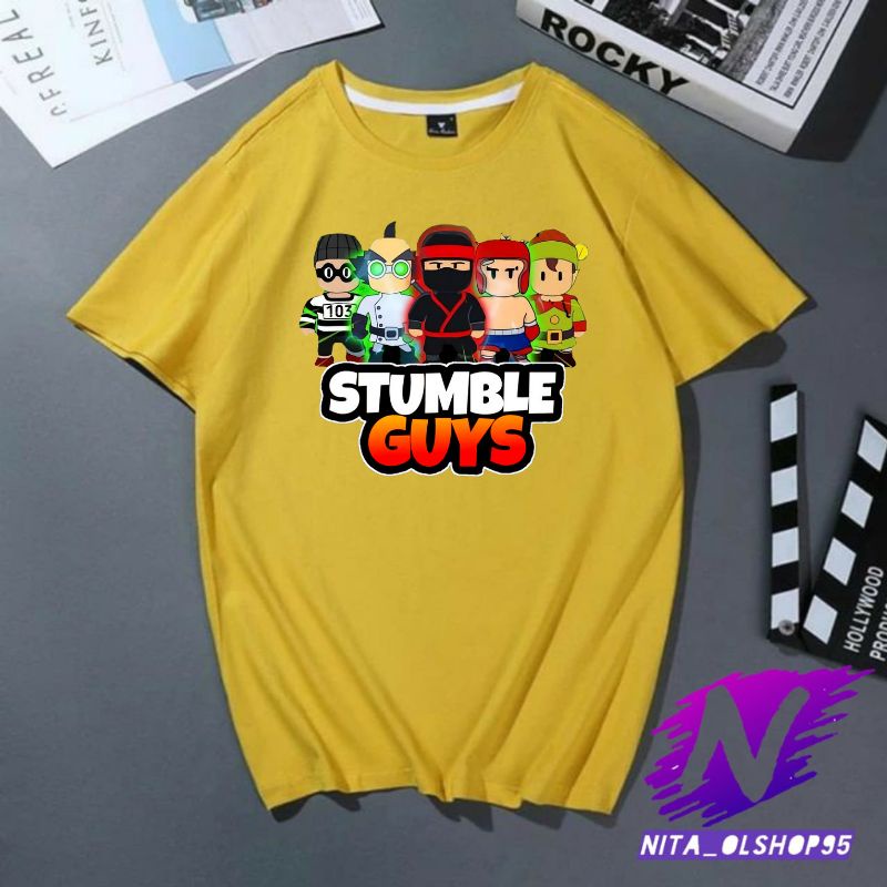 kaos anak stumble guys baju anak stumble guys premium stumble guys