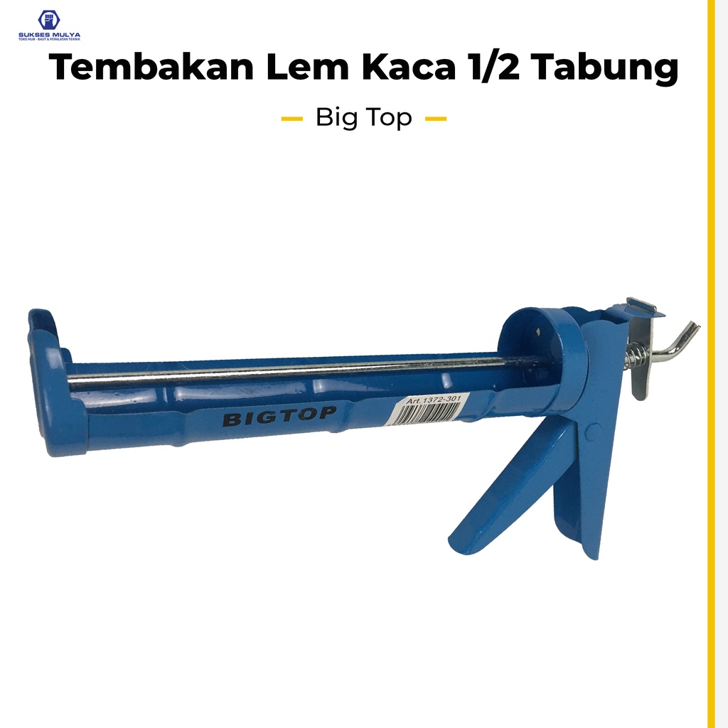 Big Top Stang Silent 1/2 Tabung Plat Besi Stang Sealant Tembakan Lem