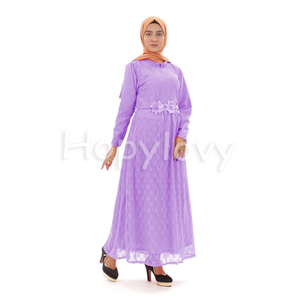 HOPYLOVY - Maxi Vera Dress Brukat