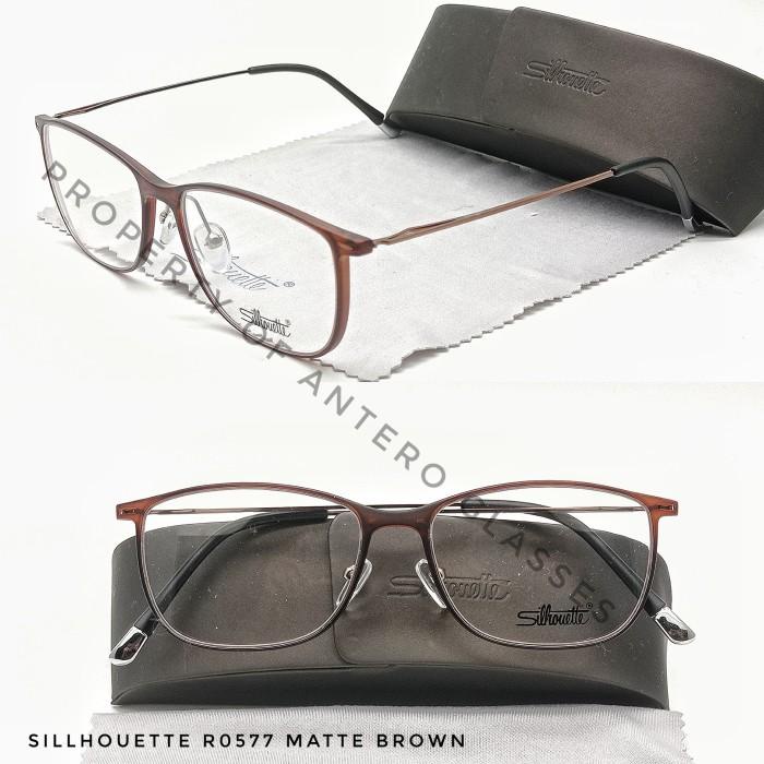 frame kacamata pria wanita sillhouette R0577 grade original
