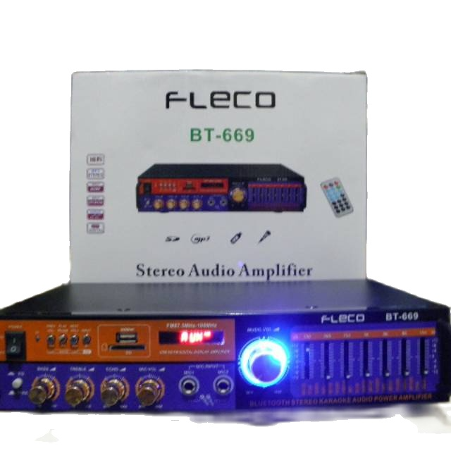 POWER AMPLIFIER WIRELESS FLECO BT-669 / POWER AMPLIFIER BLUETOOTH BT-669/ POWER AMPLIFIER BLUETOOTH