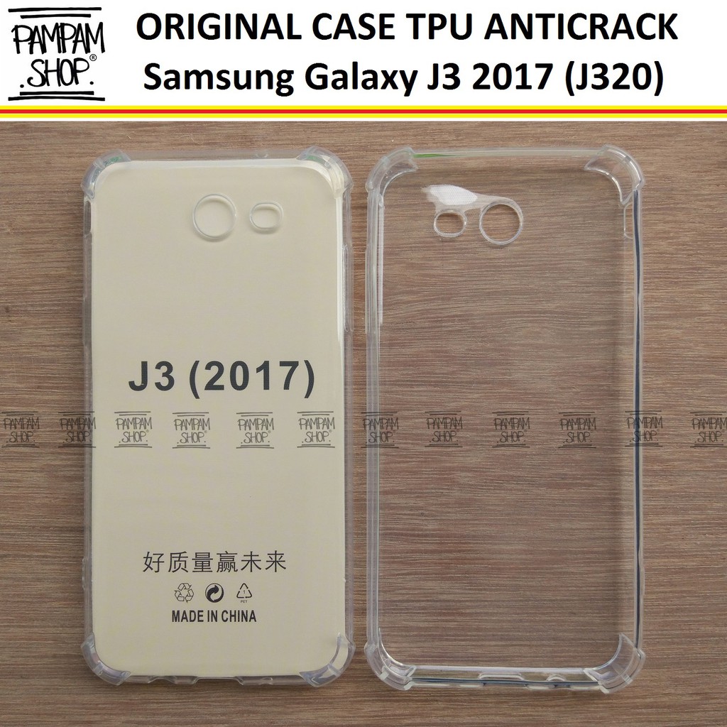 Case Anti Crack Samsung Galaxy J3 2017 J320 Ultrathin Anti Pecah Anticrack Ultra Thin Transparan