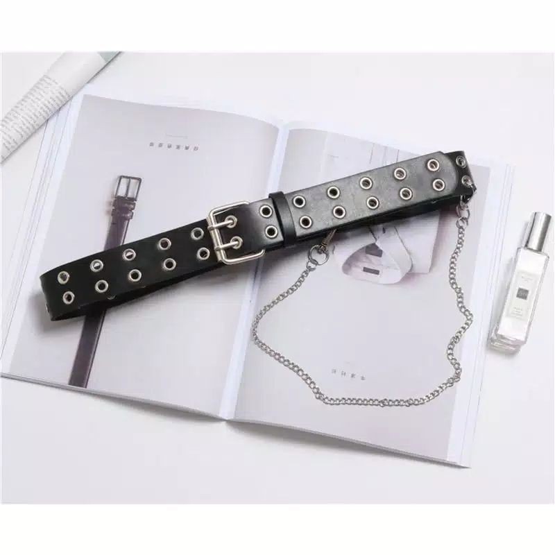 BISA COD RING BELT KOREA GRUNGE DOUBLE EYELET