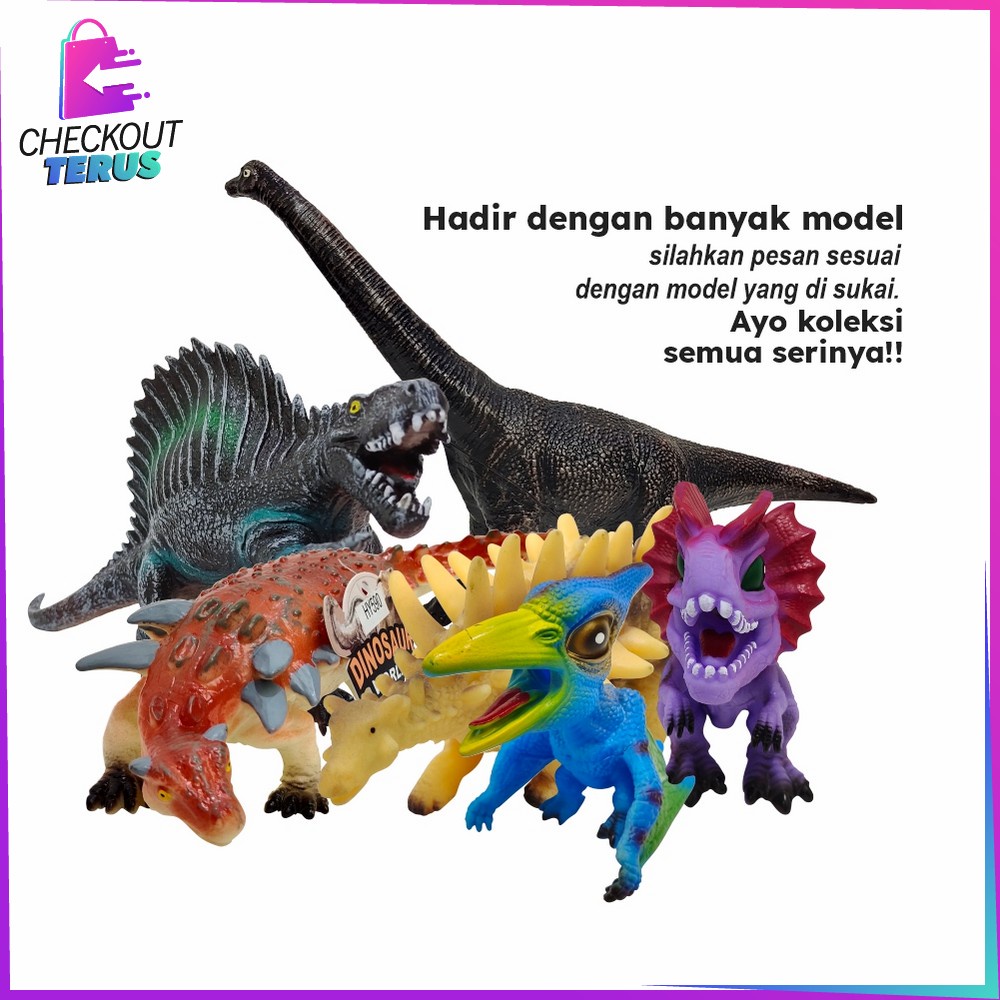CT M262 Mainan Action Figure Dinosaur Mainan Figure Dino DIY Dinosaurus T Rex Figure Hewan Mainan Dinosaurus